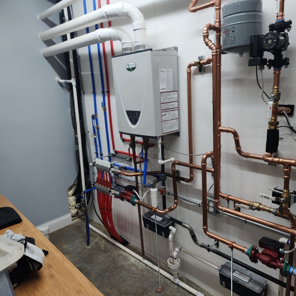 Bardomenium New Construction hot water on demand system installation